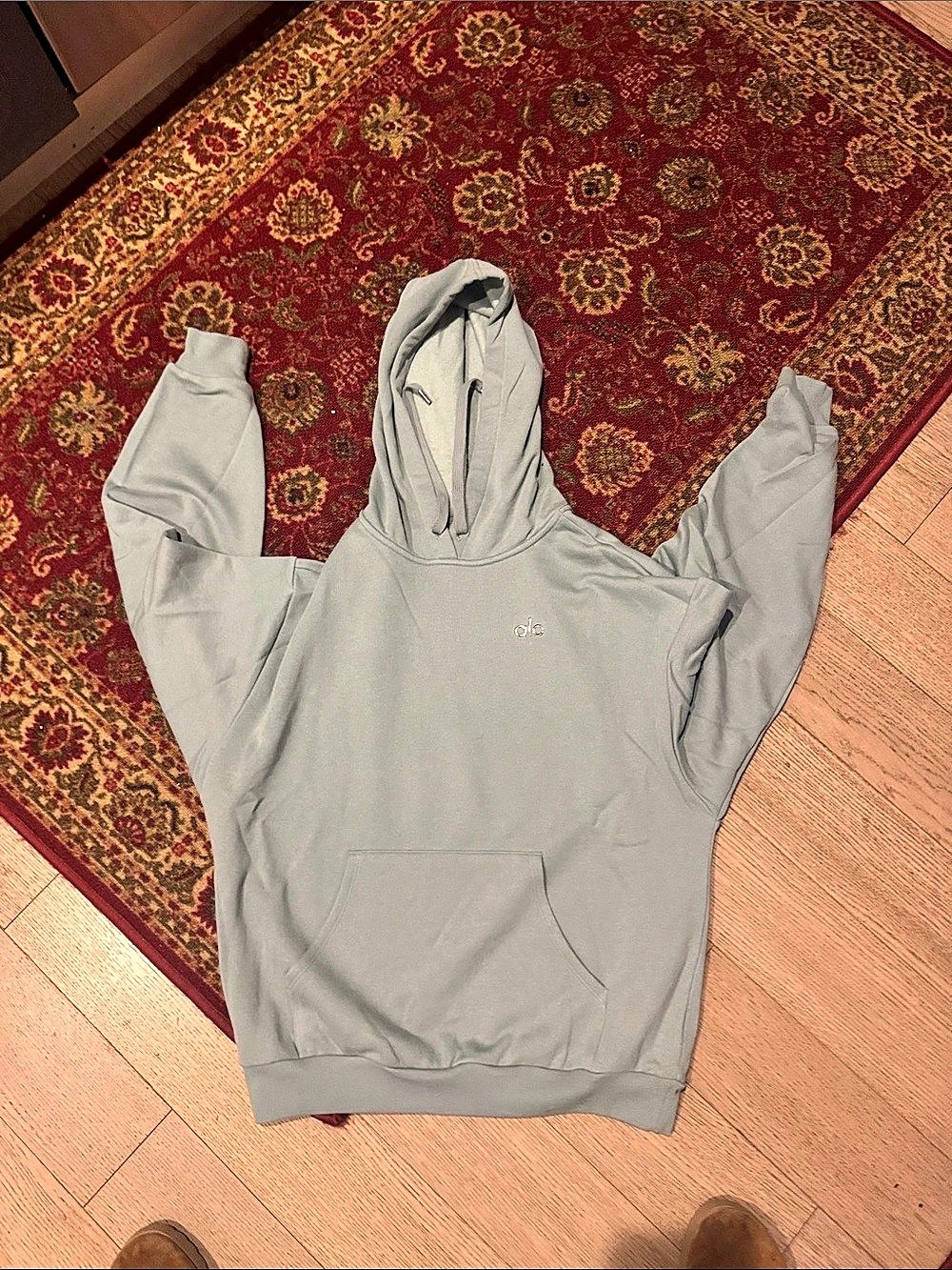 Alo light green with gray undertones Gray Pullover Hoodie